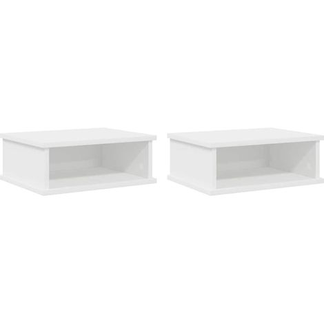 Maison Exclusive - Nachttisch 2 pcs Weiß 40 x 31 x 15 cm Holzwerk