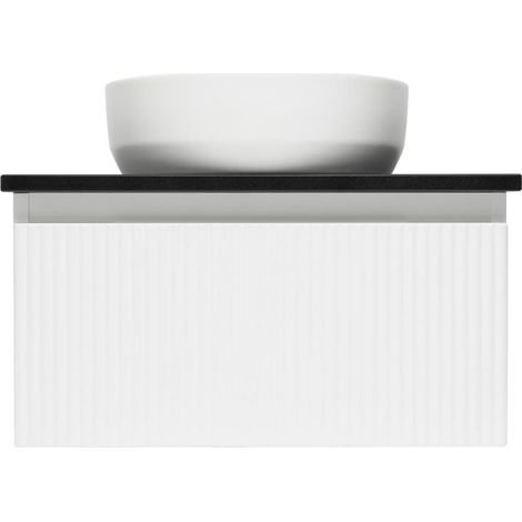 Swiss Aqua Technologies Mueble de baño con encimera de granito SAT Evolution 58x30x44,8 cm blanco mate (SATEVO60WMZ)