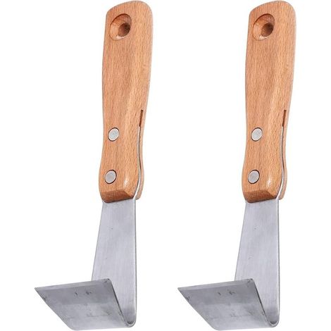 Outil à écorcer (2 pièces) - Désherbeur à fissures - Outil d'écorçage - Couteau de jardin - Désherbeur manuel - Outil de jardinage - Outil à peler l'écorce (1/4)