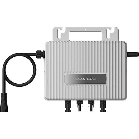 EcoFlow EFSTREAMMI800W+AC5M+PV3M-4 STREAM Microinverter Solare 800W Plug and Play Wi-Fi Bluetooth IP67 colore Grigio