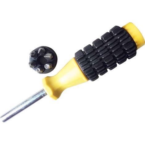 Jeu de tournevis 6-en-1 demi-bulle pour entretien auto et usage domestique, lot d'1 pièce, outil multifonction pour réparations véhicules et maison, édition exclusive Mexique. (1/5)