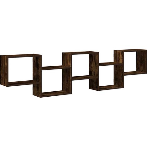 Maison Exclusive - Würfelregal 5 Fächer Räuchereiche Holzwerkstof