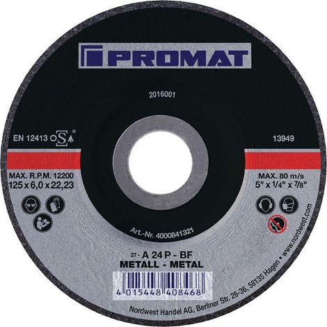 Mola Promat d125x6mm 125 mm diametro 10 pezzi