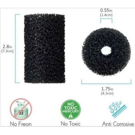 Lot de 10 éponges de rechange pour nettoyeur de piscine Polaris Vac-Sweep - Compatible avec les modèles 180, 280, 360, 380, 480, 3900 Mousse à l'extrémité du tuyau (1/5)
