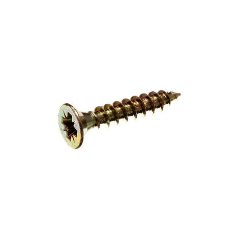 Lot de 400 vis de fixation pour panneau à puce YZP en acier zingué jaune 3,5 x 20 (1/2)