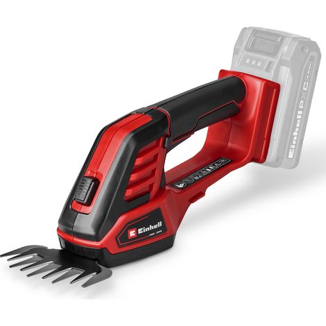 Einhell Akku-Gras-/Strauchschere GE-CG 18/100 Li - 3 in 1-Solo Power X-Change (18 V, inkl. Grasscherenmesser 100 mm, Strauchscherenmesser 200 mm, Harkenaufsatz, ohne Akku) (1/5)