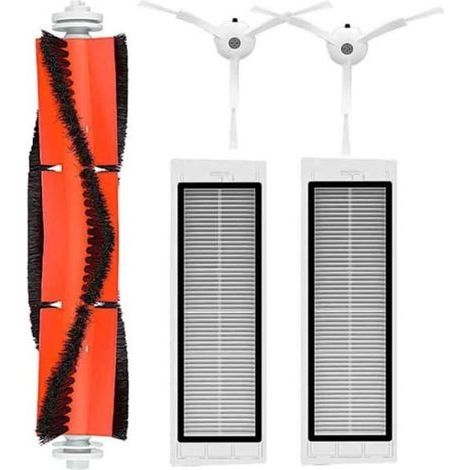 Lot de 5 accessoires compatibles Roborock S50 S51 S55 S5 S6 : 1 brosse principale, 2 brosses latérales, 2 filtres HEPA (1/4)