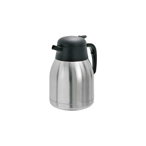 Thermos inox plastique 1,5 Litres, noir, argenté (1/2)