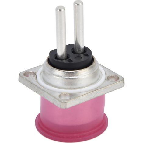 Zweipoliger Luftfahrt-Elektrostecker, quadratischer Flanschstecker, DC 60 V 20 A, C10-747487-Z2P, wasserdichter Industriestecker (1/5)
