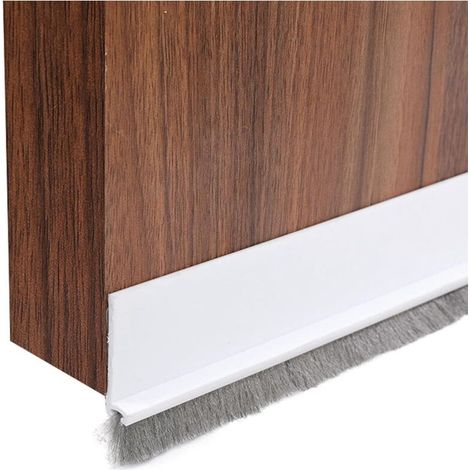 Selbstklebende, zuschneidbare Türbürste, 100 cm lang (weiß, 50 mm) (1/4)
