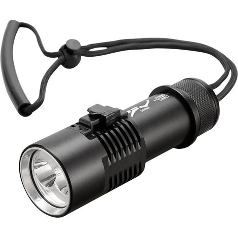Lampe torche,Mini lampe de poche de plongée P70 LED lampe de poche de plongée extérieure 80m en alliage d'aluminium lampe de poche à lumière forte (1/5)
