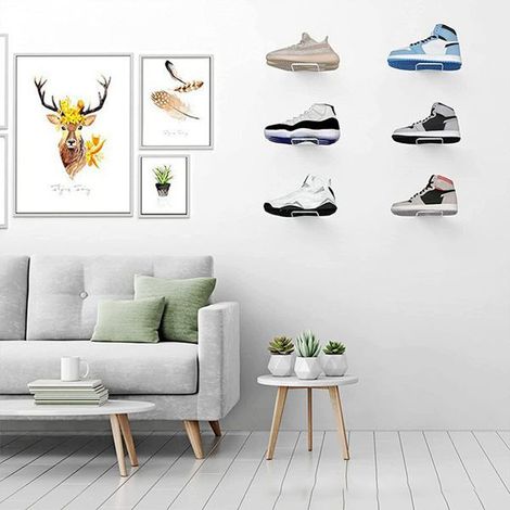 Set. Farbe: Transparent. Material: Schwebendes Schuhregal aus Kunststoff, transparentes Acryl-Schuhregal.