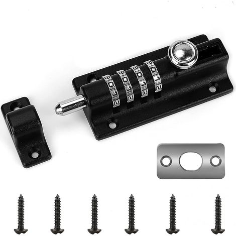 Cadenas à combinaison étanche à quatre chiffres (avec vis inviolables) (1/4)