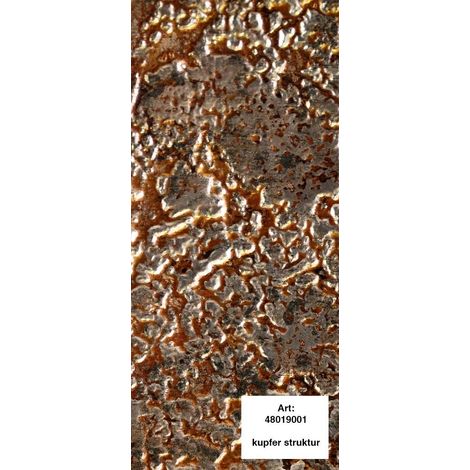 alfer Design-Platte Struktur 1000 x 600 mm Kunststoff kupfer struktur Wanddekoobjekt (1/2)