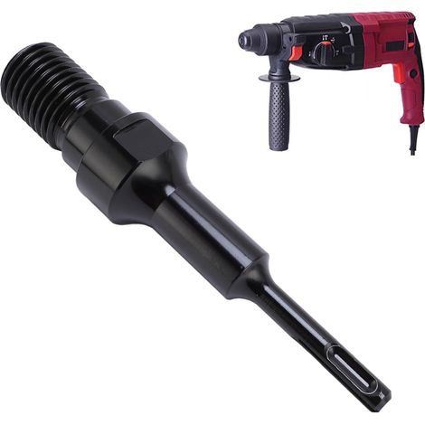 Adaptateur de Foret à Noyau de 1-1/4", Filetage Mâle UNC de 1-1/4" à Adaptateur de Foret Tige SDS Plus pour Connexion de Perçage de Carottage de Béton (1/5)