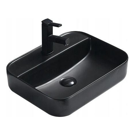 Mexen Alba Aufsatzwaschbecken 50 x 40 cm, Schwarz matt - 21955085 (1/2)