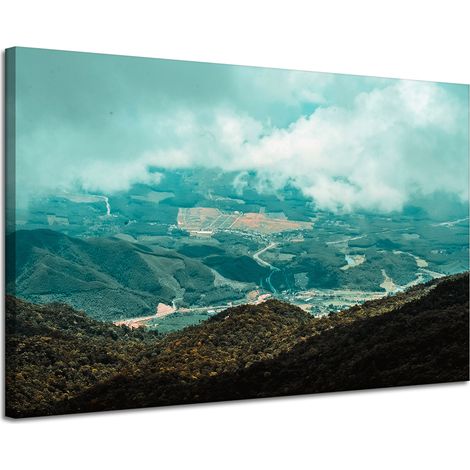 Leinwanddruck Naturlandschaft Hochland 120x80 cm