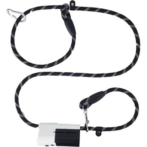 LED chien laisse soigneusement sélectionné animal de compagnie corde de traction lumineuse sac à ordures anti-déflagrant poinçonnage P chaîne collier de chaîne de chien，grand chien