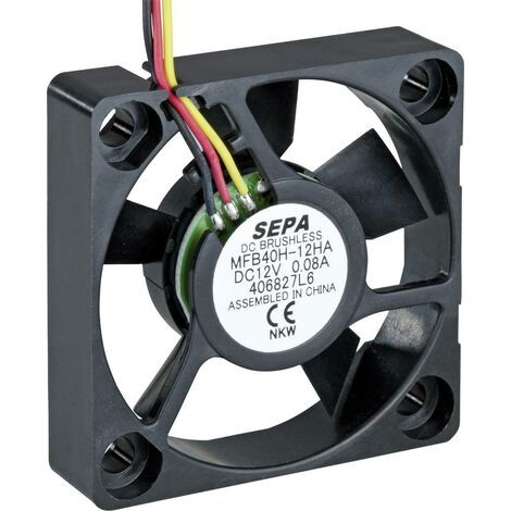 SEPA MFB40H05 Ventilateur axial 5 V/DC 11.0 m³/h (L x l x H) 40 x 40 x 10 mm X811071 (1/2)