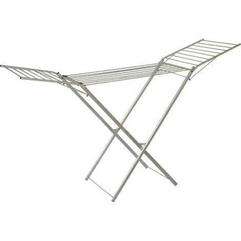 STENDIBIANCHERIA CAVALLETTO ALLUMINIO "ALEX" 192X57X96H CM.(art 126) (1/2)