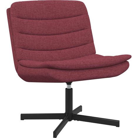 Drehstuhl Weinrot 63 x 75 x 76 cm Stoff