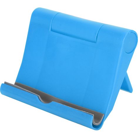 Multifunctional Phone Support Folding Desktop Stand Portable Plastic Holder for Mobile Phone TabletBlue (1/5)