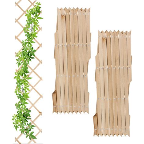 Traliccio retrattile in legno set da 3