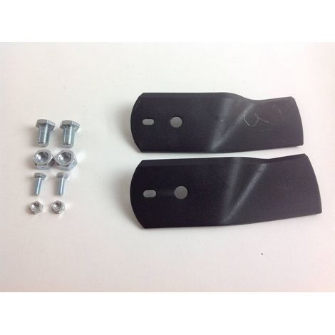 Juego de cuchillas de tractor cortacésped compatible STIGA 1134-9074-02 L=170 mm (1/4)