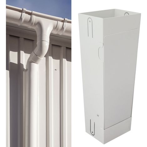 Récupérateur d'eau de pluie adapté aux systèmes de récupération d'eau de pluie pour descentes pluviales standard de 3 x 4 pouces déviateur d'eau de pluie pour descentes pluviales (1/5)