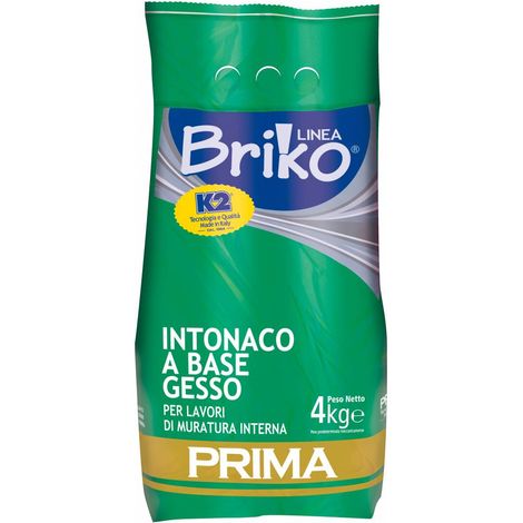 Linea Briko Intonaco Per Interno Da 4 Kg - 4 Pz