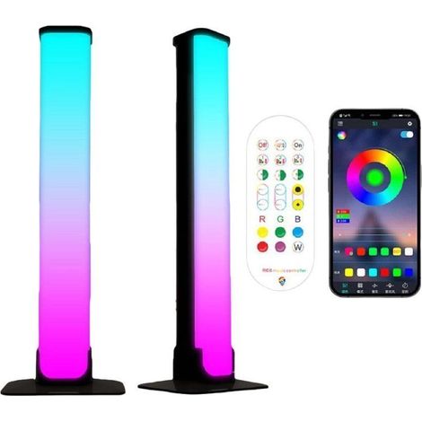 Tira de luces LED para videojuegos, luz ambiental Bluetooth con sensor de sonido. (1/5)