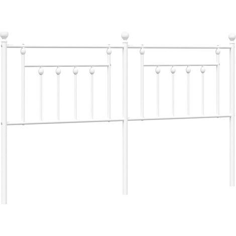 Maison Exclusive - Ersatz-Kopfteil Metall Weiß 180 cm