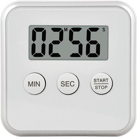 Timer da cucina magnetico con supporto  Timer da cucina digitale  Digitale  Bianco (1/4)