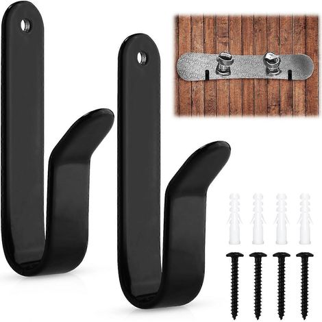Lot de 2 supports muraux pour snowboard, présentoir mural pour snowboard (1/5)