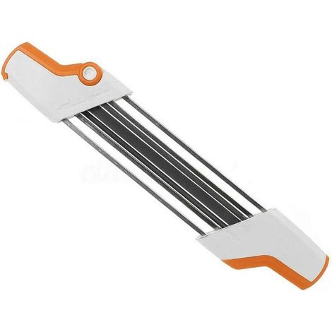 2 in 1 Easy File Chainsaw Chain Sharpener 3/8"/4.0mm, Chainsaw Pitch Fast Teeth Sharpening Set with Handles, Fits All Brands Chiansaw 3/8" Pitch Chian