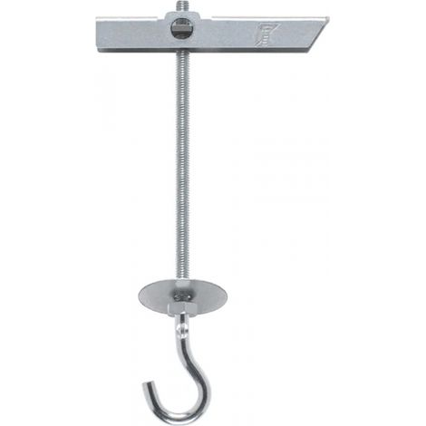 Confezione da 50 - Ancorante a perno oscillante per fissaggio a soffitto in materiali cavi - Gancio - Zincato M4 (1/2)