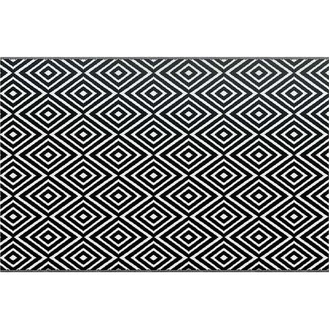 Maison Exclusive - Outdoor-Teppich ARAKIL Weiß und Schwarz 190x29