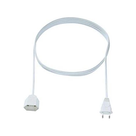 Bachmann 233.284 Strom Verlängerungskabel 2.5 A Weiß 2.00 m H03VVH2-F 2X 0,75 mm² (1/5)