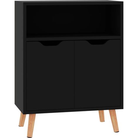 Buffet Noir brillant 60x30x72 (1/5)