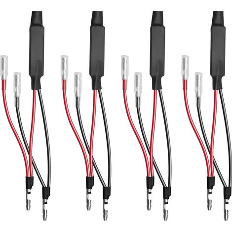 DC 12V/10W Moto Universselle LED Mini Clignotant Décodeur Résistance Câble, Adaptateur SMD Indicateur Lumière Erreur Flash Contrôleur pour Scooter (1/5)