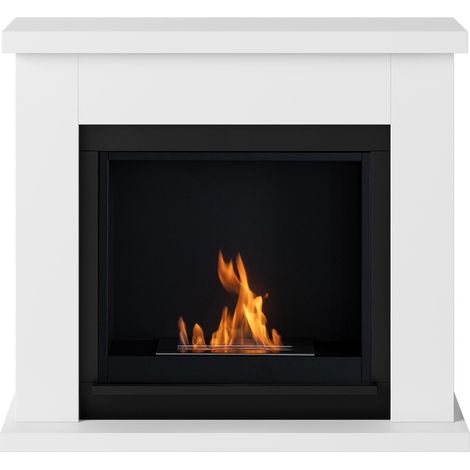 TAGU Cheminée bioéthanol - FreeFlame FRODE - flamme réelle sans conduit - blanche (1/5)