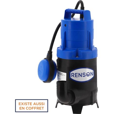 POMPE DE RELEVAGE 230V 0,45KW PLASTIQUE EAUX CHARGEES RENSON (1/2)