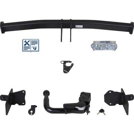 Attelage - Mercedes-Benz CLASSE A - 06/12-10/14 - rotule démontable - GDW - Faisceau universel 7 broches (1/2)