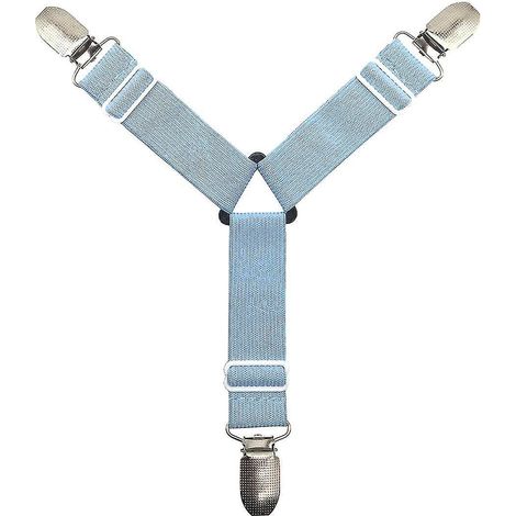 Lot de 4 attaches bleues pour draps-housses Better Bedder, compatibles avec les tailles Queen, King et Twin. (1/3)