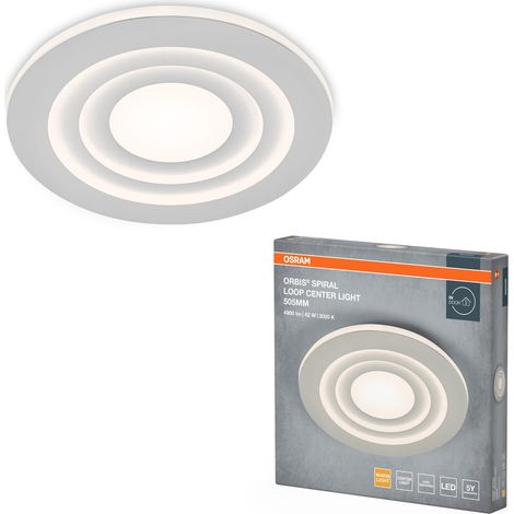 Plafonnier LED ORBIS SPIRAL LOOP CL 505mm, blanc, 42W, 4000lm, blanc (1/5)