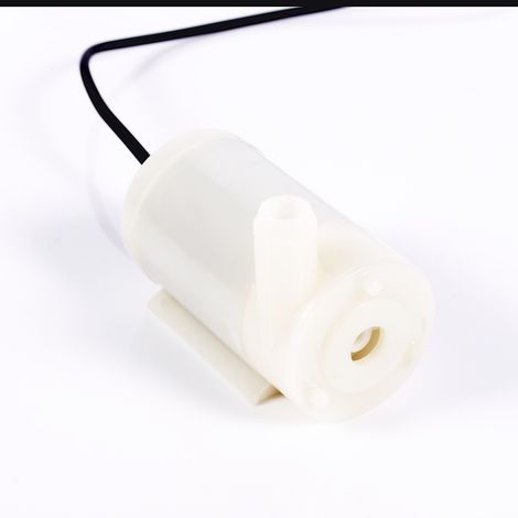 Miniatur-Gleichstrom-Tauchpumpe 3-4,5 V 100 l/h, geräuscharm, für horizontale Aquarien, mit wasserdichtem Tauchmotor. (1/5)