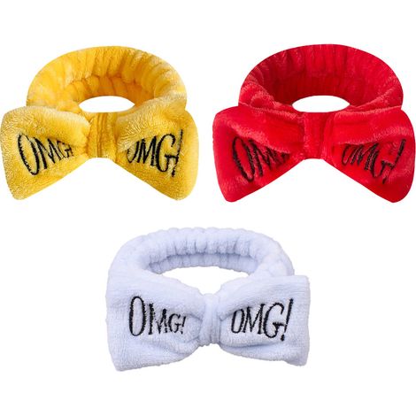 3 bandeaux de spa, en flanelle et fibre, 22 cm × 15 cm × 110 cm, pour le nettoyage du visage, la douche, femmes et filles (1/5)