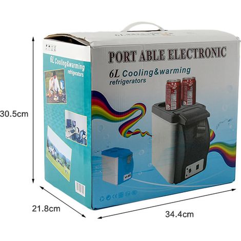 Mini réfrigérateur voiture 12V 7,5L, glacière portable à refroidissement rapide pour cosmétiques, boissons, aliments, soins de la peau, maison et voyage. (1/4)