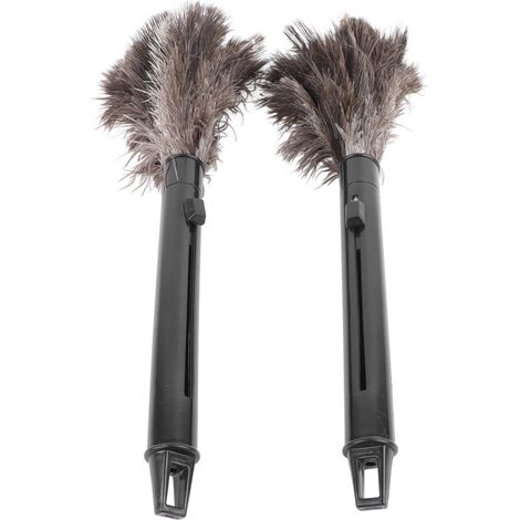 2 Pièces Plumette Rétractable à Long Manche en Plumes d'Autruche pour Nettoyage Maison (1/5)