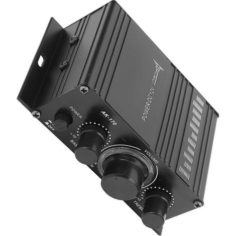 12V Mini-Leistungsverstärker – verzerrungsfreier und klarer Klang – tragbar für Auto oder MP3-Player zu Hause